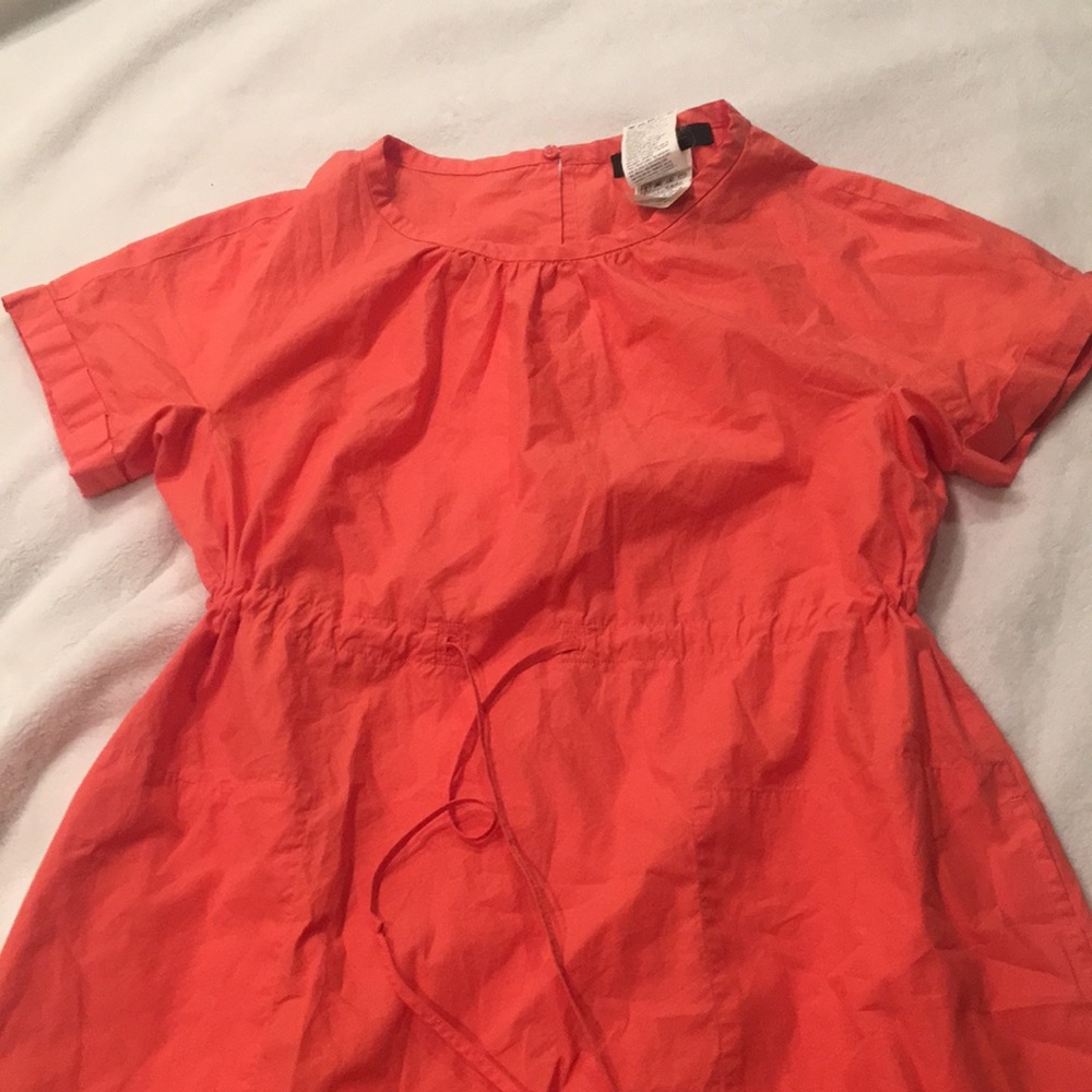 Weekend MaxMara orange size 4 dress pockets drawst